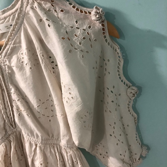 Zara kids | 10 | White Eyelet Dress - Picture 3 of 6